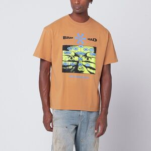 Brain Dead Men's Cumin-Coloured Information Age Occultism T-Shirt